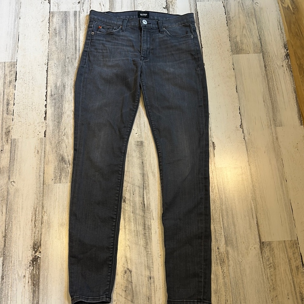 Hudson Ally Grey Nico Mid-Rise Supper Skinny Jeans Size 27